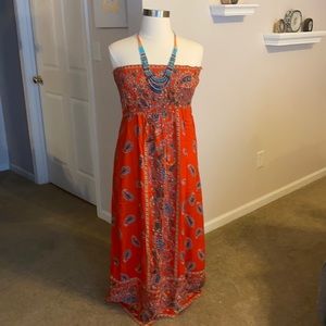 Lola P. Boutique Boho Maxi Dress size Large